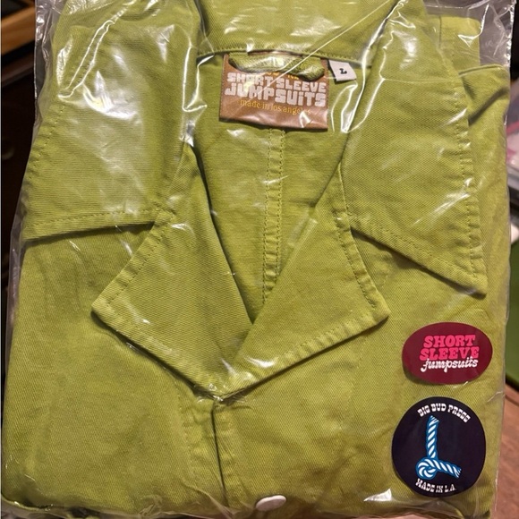 Big Bud Press Short Sleeve Jumpsuit in Gross Green - Picture 15 of 16
